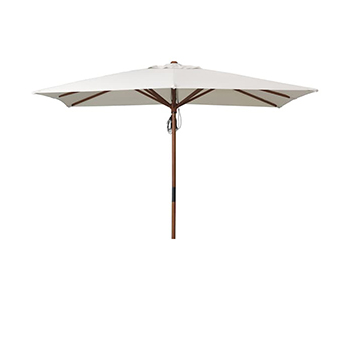 Hometrends-Wooden 3x4m Natural Umbrella