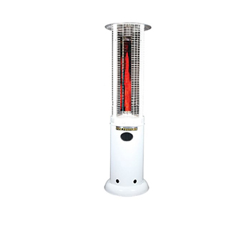 Hometrends-Round Flame Heater - with Ruby Red Flame