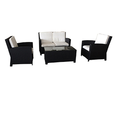 Hometrends-Outdoor Isla 4PC Black sofa Set