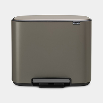 Hometrends-Bo Pedal Bin - Platinum